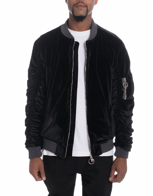 Load image into Gallery viewer, VELOUR BOMBER