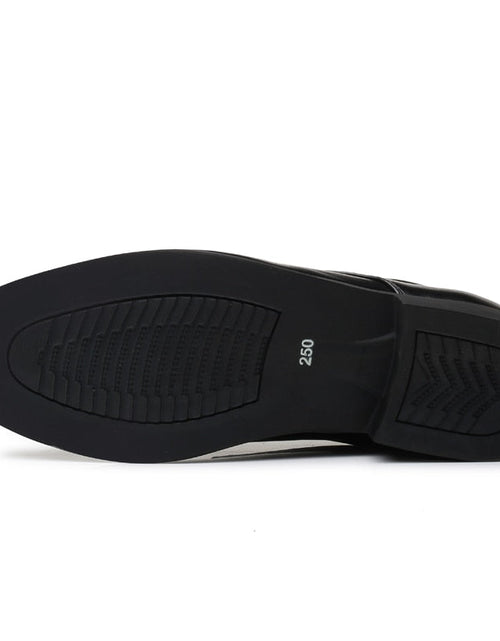 Load image into Gallery viewer, Yeknu New Formal Casual Faux Leather Black Men Business Wedding Quality Cowhide Breathable Retro Lace up Dress Shoes 1803