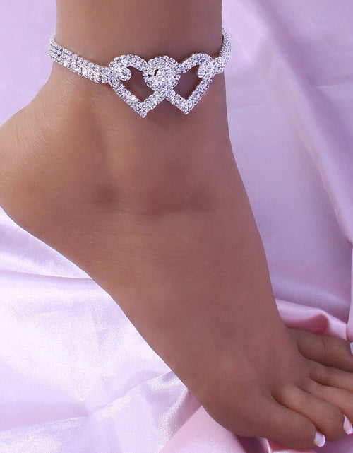 Load image into Gallery viewer, Ankle Bracelets Women Luxury Gold | Ankle Jewelry Rhinestones