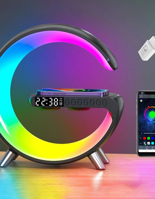 Load image into Gallery viewer, New Intelligent Bluetooth Speaker, Projection Lamp, Wireless, Rechargeable Bedside Night Light, Sunrise, Wake-Up Lamp, Polar Atmosphere Table Lamp