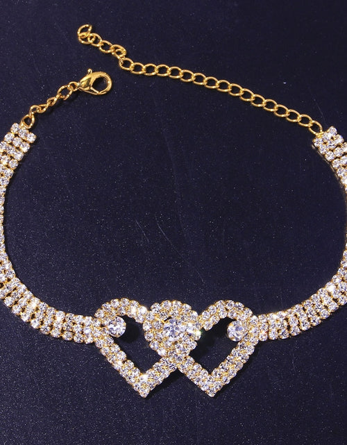 Load image into Gallery viewer, Ankle Bracelets Women Luxury Gold | Ankle Jewelry Rhinestones