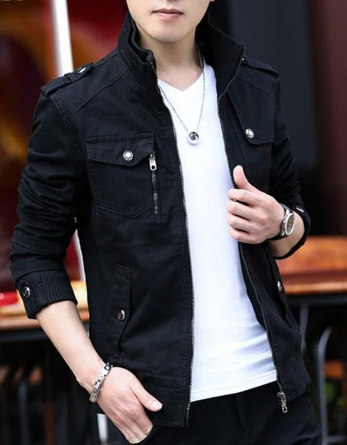 Load image into Gallery viewer, Mens Military Theme Short Jacket