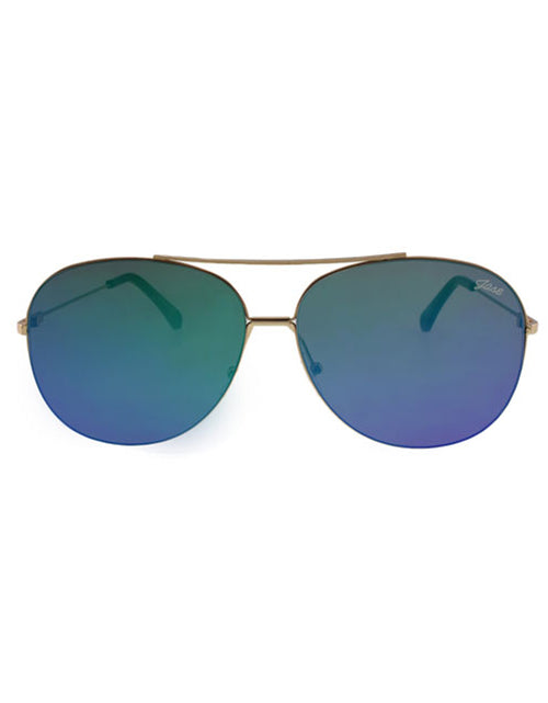 Load image into Gallery viewer, Jase New York Justice Sunglasses in Gold