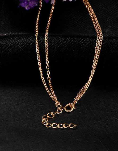 Load image into Gallery viewer, Marble Chevron Double Layer Necklace