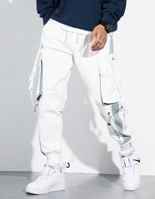 Load image into Gallery viewer, Classic Streetwear Casual Men Ribbons Harem Jogging Pants
