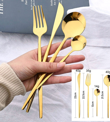 24pcs Stainless Steel Cutlery Set