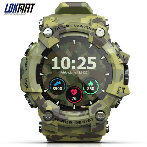 Load image into Gallery viewer, LOKMAT ATTACK Full Touch Screen Fitness Tracker Smart Watch Men Heart Rate Monitor Blood Pressure Smartwatch For Android ios
