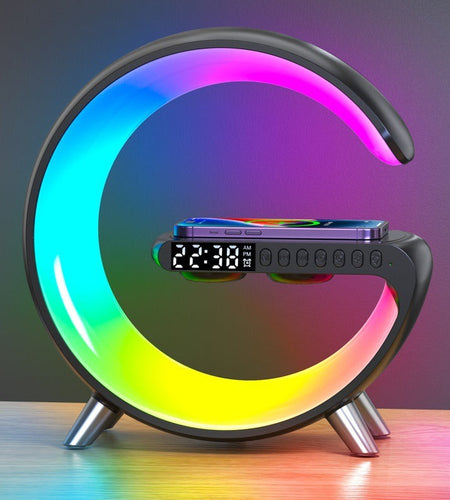 New Intelligent Bluetooth Speaker, Projection Lamp, Wireless, Rechargeable Bedside Night Light, Sunrise, Wake-Up Lamp, Polar Atmosphere Table Lamp