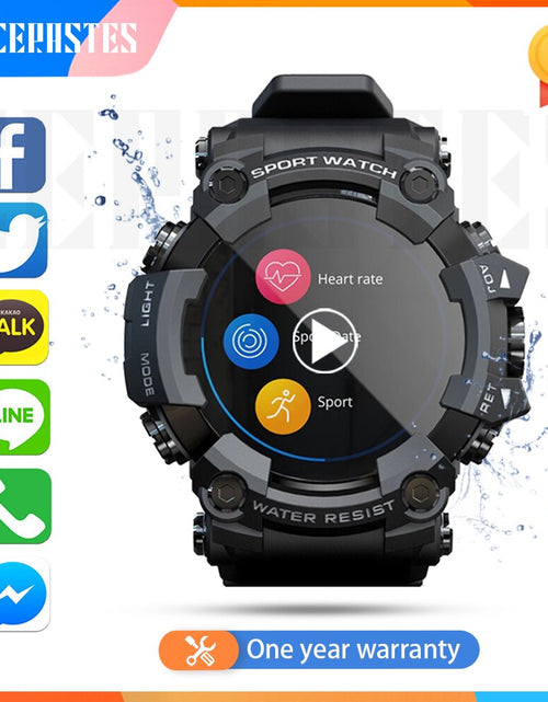 Load image into Gallery viewer, LOKMAT ATTACK Full Touch Screen Fitness Tracker Smart Watch Men Heart Rate Monitor Blood Pressure Smartwatch For Android ios
