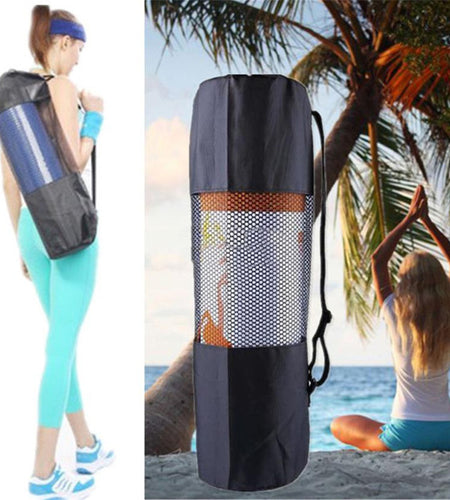 Black Outdoor Yoga Mat Roller storage Bag