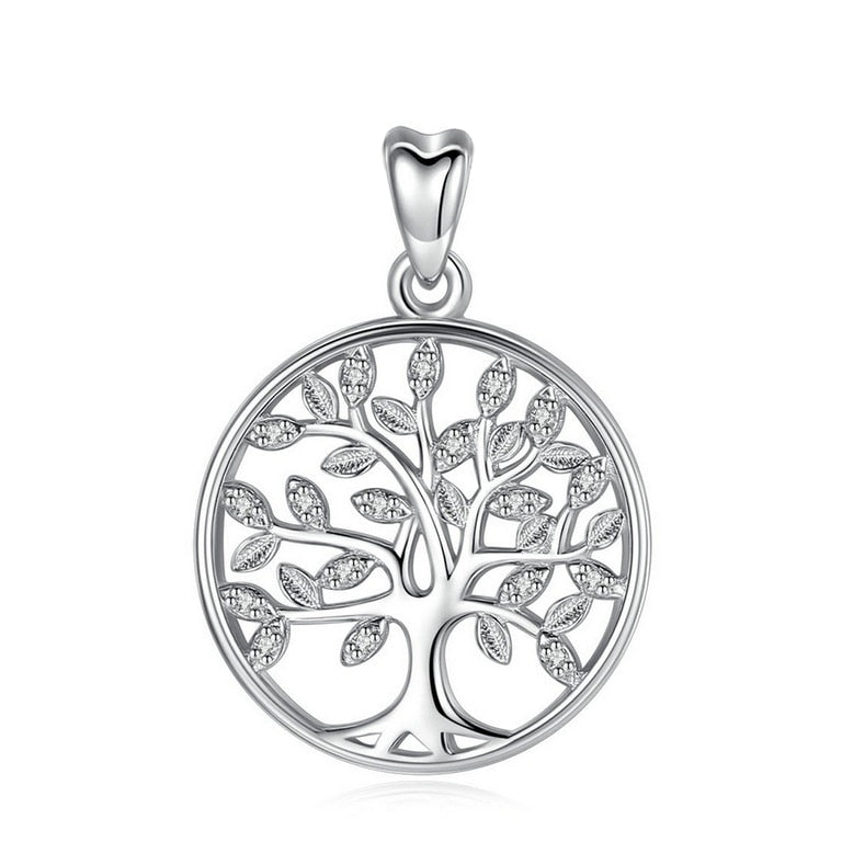 Jewelry Gifts Tree of Life Necklace Sterling Silver Best Wishes to Friend Pendant Jewelry Gifts for Women Men Friends