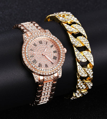 Diamond  Gold Wrist Watches