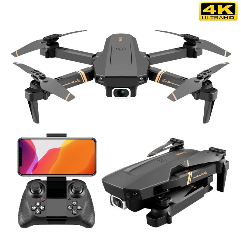 4DRC V4 WIFI FPV Drone WiFi live video FPV 4K/1080P HD Wide Angle Camera Foldable Altitude Hold Durable RC Quadcopter