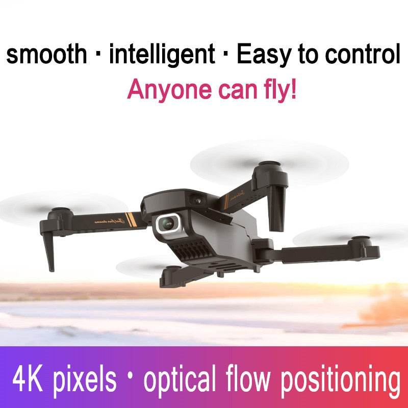 4DRC V4 WIFI FPV Drone WiFi live video FPV 4K/1080P HD Wide Angle Camera Foldable Altitude Hold Durable RC Quadcopter