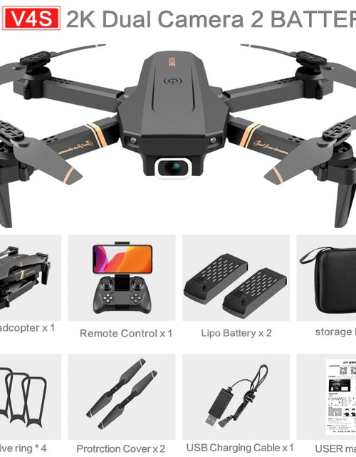 Load image into Gallery viewer, 4DRC V4 WIFI FPV Drone WiFi live video FPV 4K/1080P HD Wide Angle Camera Foldable Altitude Hold Durable RC Quadcopter
