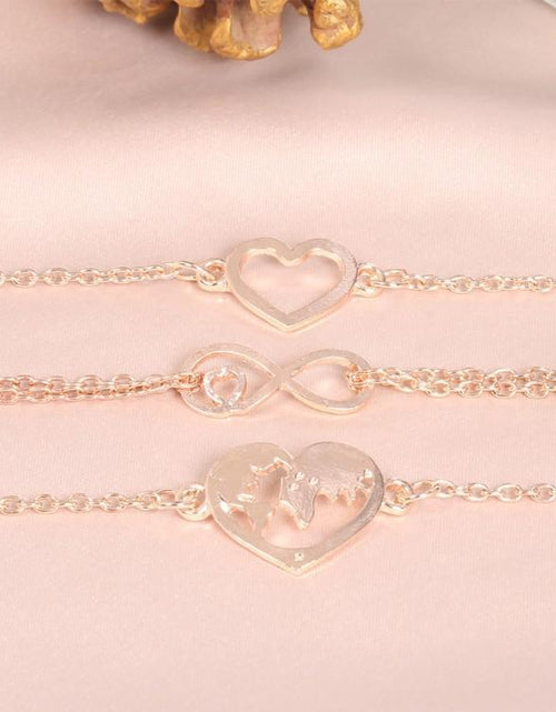 Load image into Gallery viewer, Love &amp; Peace in the World Rose Gold 3 Piece Set
