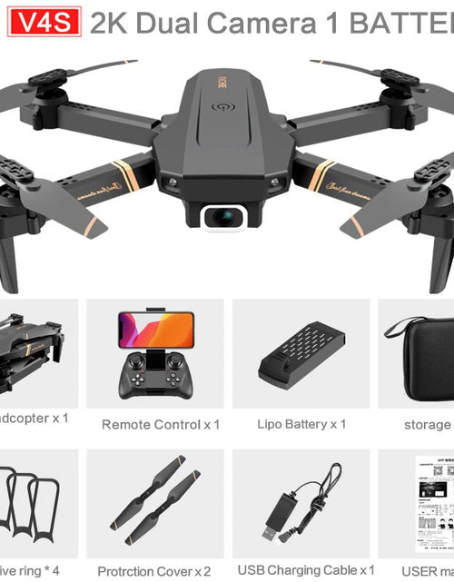 Load image into Gallery viewer, 4DRC V4 WIFI FPV Drone WiFi live video FPV 4K/1080P HD Wide Angle Camera Foldable Altitude Hold Durable RC Quadcopter
