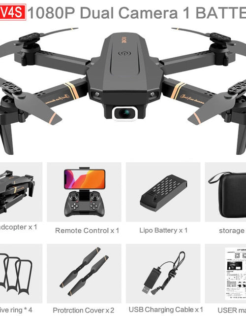 Load image into Gallery viewer, 4DRC V4 WIFI FPV Drone WiFi live video FPV 4K/1080P HD Wide Angle Camera Foldable Altitude Hold Durable RC Quadcopter
