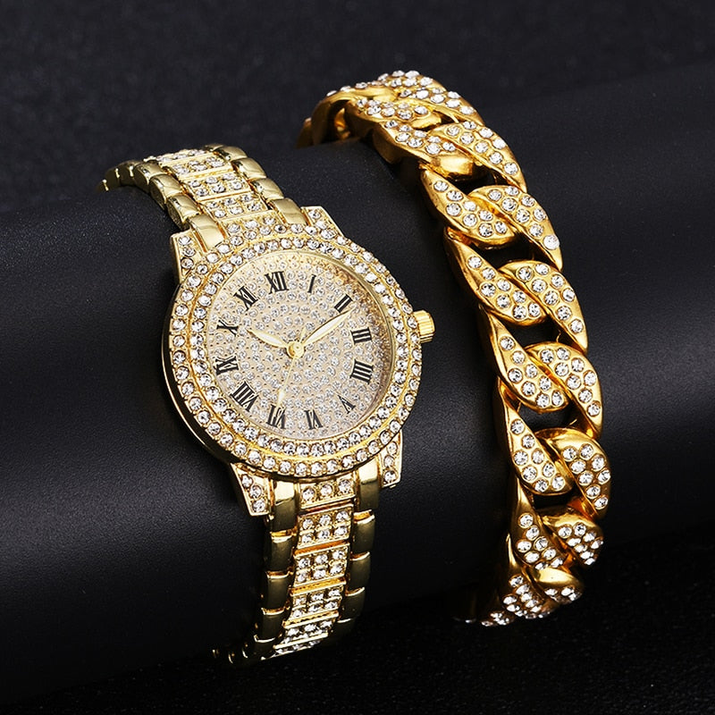 Diamond  Gold Wrist Watches