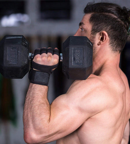 New 1 Pair Weight Lifting Training Gloves Women Men Fitness Sports