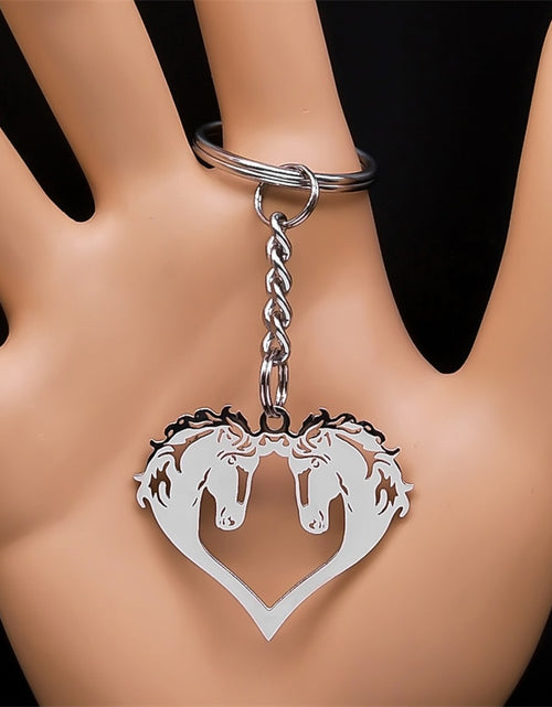 Load image into Gallery viewer, Stainless Steel Horse Head Unisex Pendant, Necklace, Ring, Key Chain
