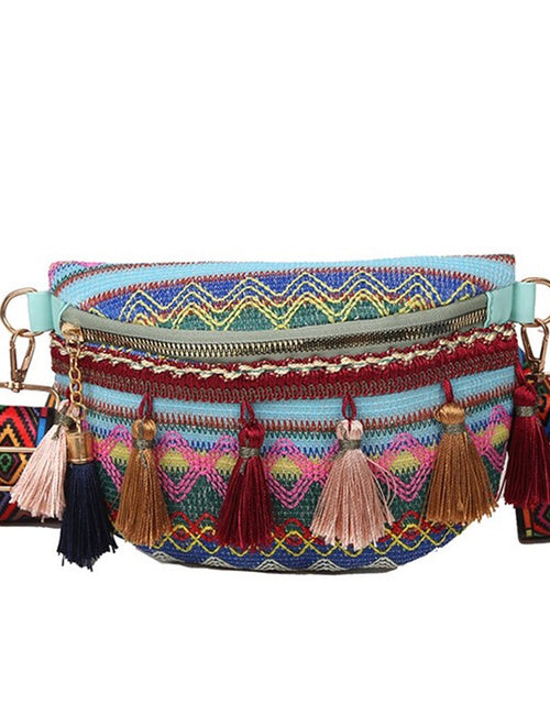 Load image into Gallery viewer, Folk Style Waist Bag
