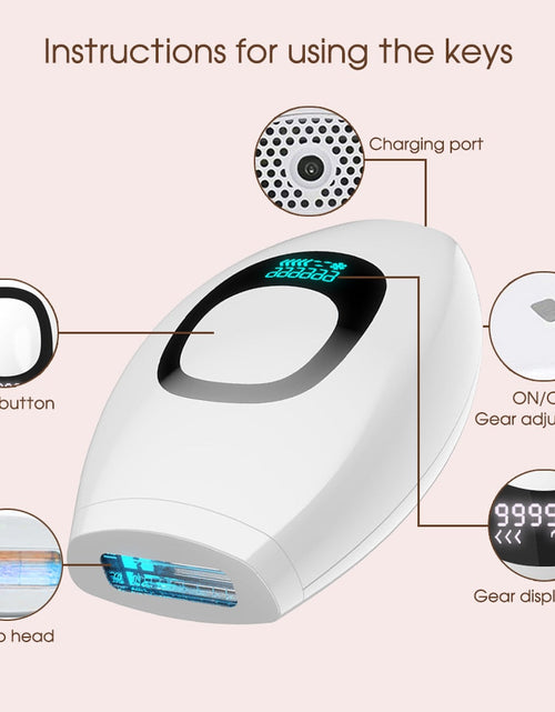 Load image into Gallery viewer, [ZS] 5-Level LCD 999,999 Flashes Bikinis IPL Pulses Epilator Painless Laser Hair Removal Facial Professional Depilator Devices
