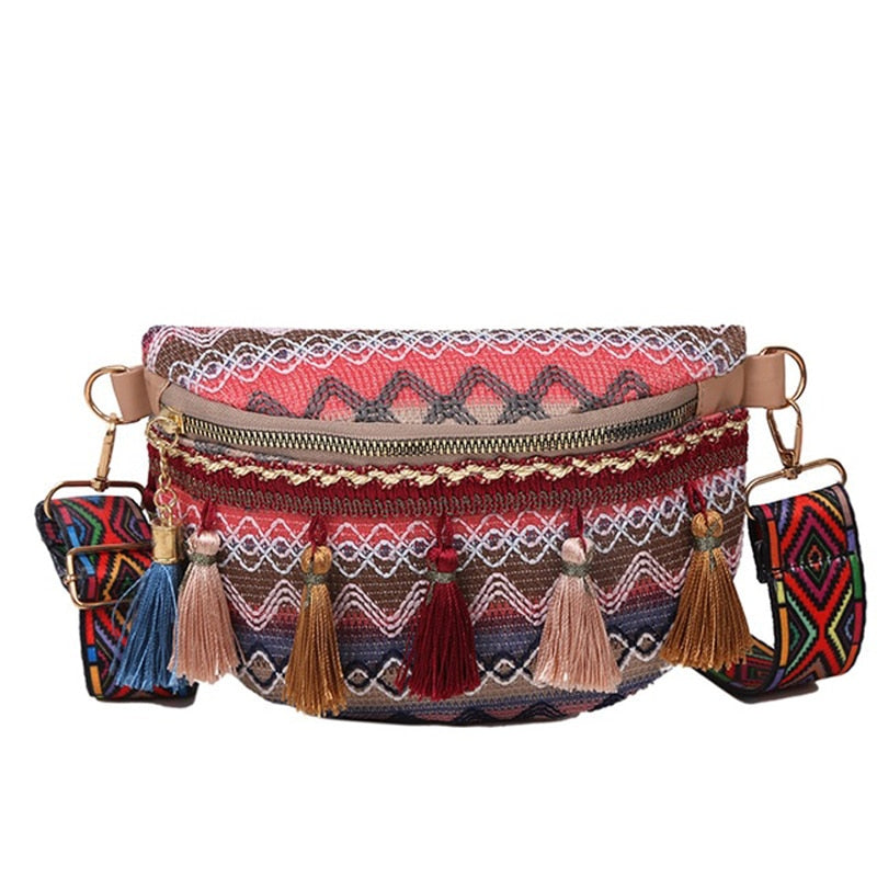 Folk Style Waist Bag