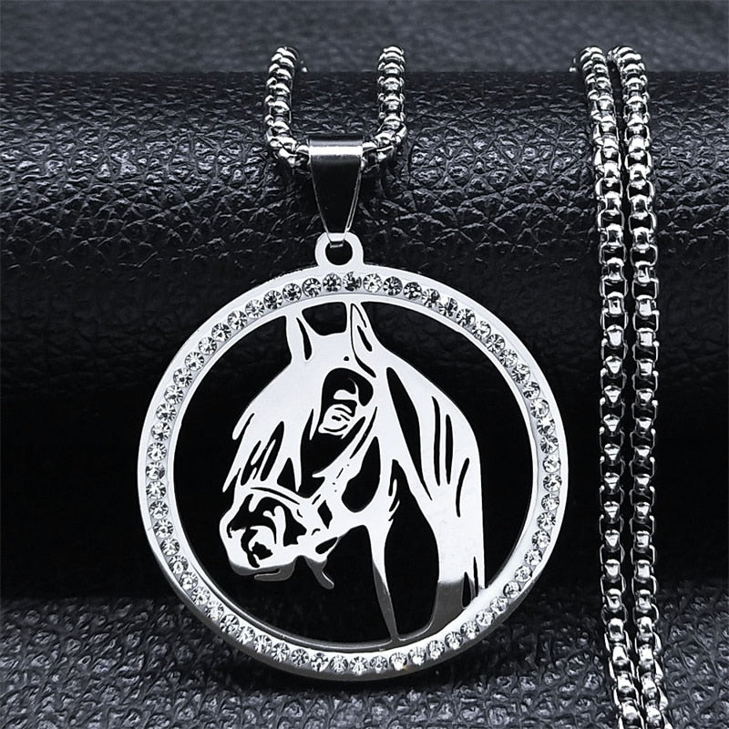 Stainless Steel Horse Head Unisex Pendant, Necklace, Ring, Key Chain