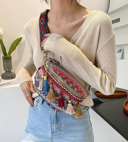 Folk Style Waist Bag