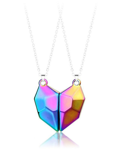 Load image into Gallery viewer, Magnetic Couple Necklace -  Two Souls One Heart Pendant Necklaces for Couple
