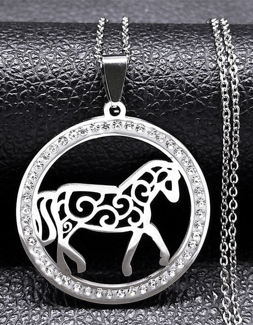 Load image into Gallery viewer, Stainless Steel Horse Head Unisex Pendant, Necklace, Ring, Key Chain
