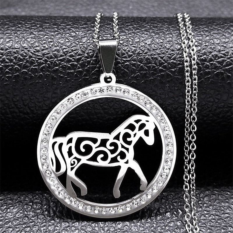 Stainless Steel Horse Head Unisex Pendant, Necklace, Ring, Key Chain