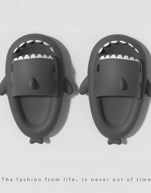 Load image into Gallery viewer, Adult&#39;s Slippers Indoor Outdoor Funny Shark Cartoon
