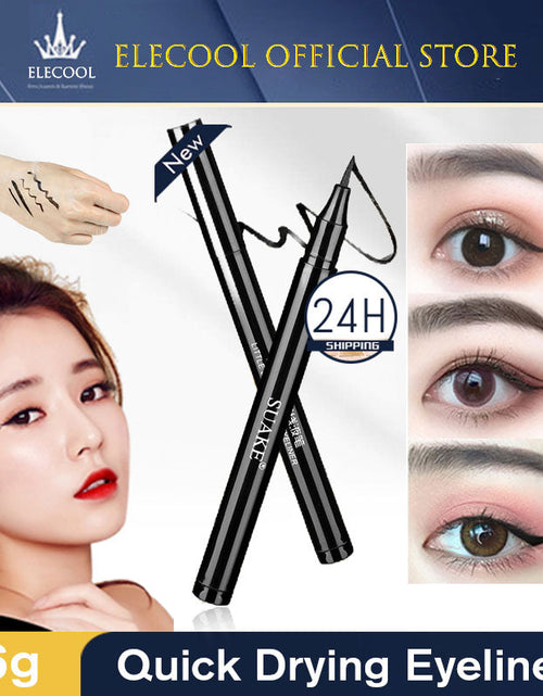 Load image into Gallery viewer, Quick-Drying Waterproof Liquid Eyeliner in Jet Black
