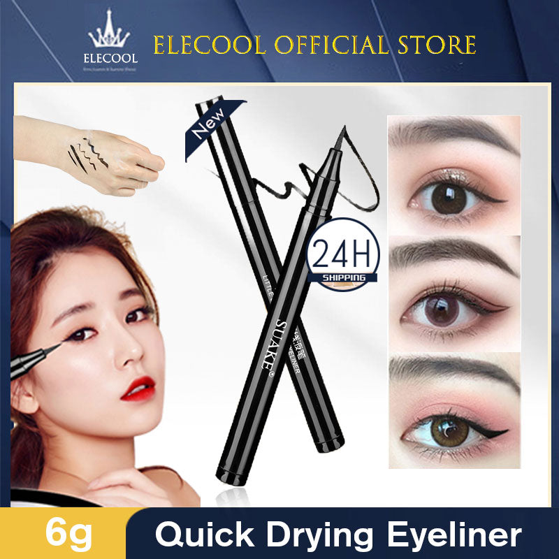 Quick-Drying Waterproof Liquid Eyeliner in Jet Black