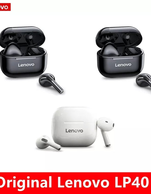 Load image into Gallery viewer, Original Lenovo LP40 wireless headphones TWS Bluetooth Earphones Touch Control Sport Headset Stereo Earbuds For Phone Android
