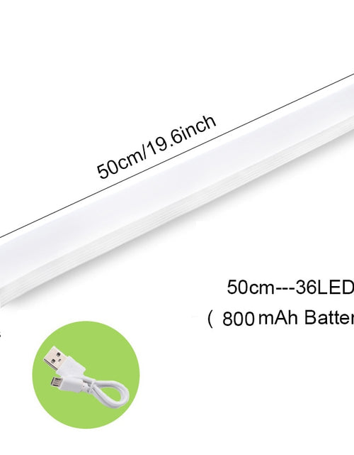 Load image into Gallery viewer, 6/10 LED Induction Under Cabinet Light Motion Sensor Closet Night Lamp Battery Powered Magnetic Strip Light For Kitchen Wardrobe
