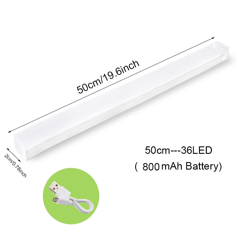 6/10 LED Induction Under Cabinet Light Motion Sensor Closet Night Lamp Battery Powered Magnetic Strip Light For Kitchen Wardrobe