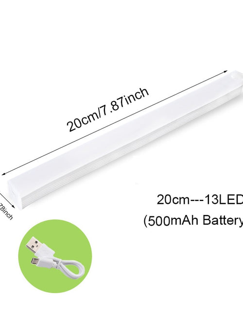 Load image into Gallery viewer, 6/10 LED Induction Under Cabinet Light Motion Sensor Closet Night Lamp Battery Powered Magnetic Strip Light For Kitchen Wardrobe
