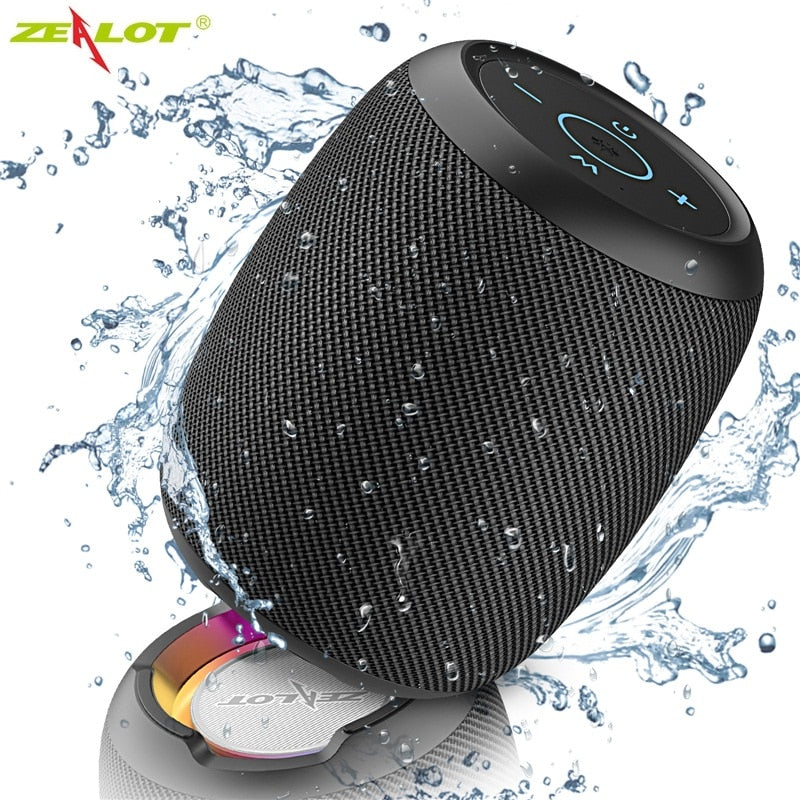 Zealot S53 Mini Bluetooth Speaker Portable Wireless Column Waterproof HIFI Lossless Sound Quality Stereo Subwoofer Loudspeaker