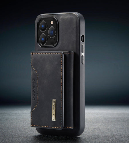 2 In 1 Leather Wallet Cover Detachable Case with Card Holder for all iphone