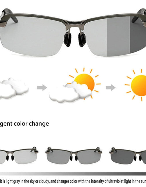 Load image into Gallery viewer, Color-Changing Polarized Sunglasses Men &#39;S Night Vision Sunglasses 3043 Outdoor Riding Day And Night Driving Sunglasses
