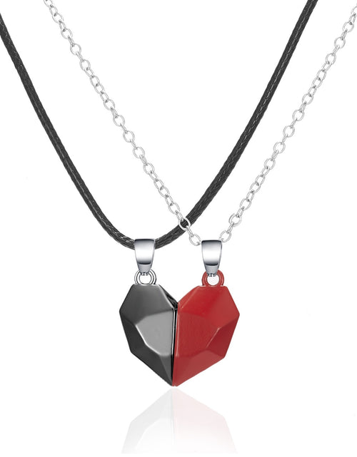 Load image into Gallery viewer, Magnetic Couple Necklace -  Two Souls One Heart Pendant Necklaces for Couple
