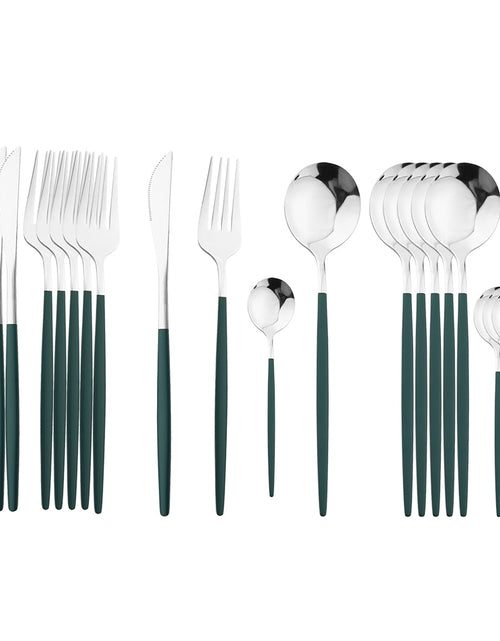 Load image into Gallery viewer, 24pcs Stainless Steel Cutlery Set
