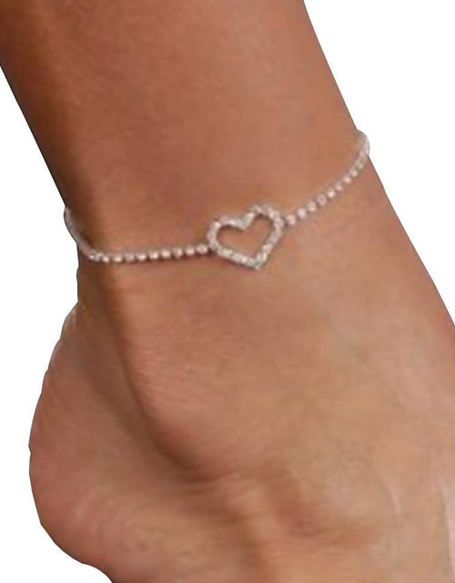 Load image into Gallery viewer, Ankle Bracelets Women Luxury Gold | Ankle Jewelry Rhinestones
