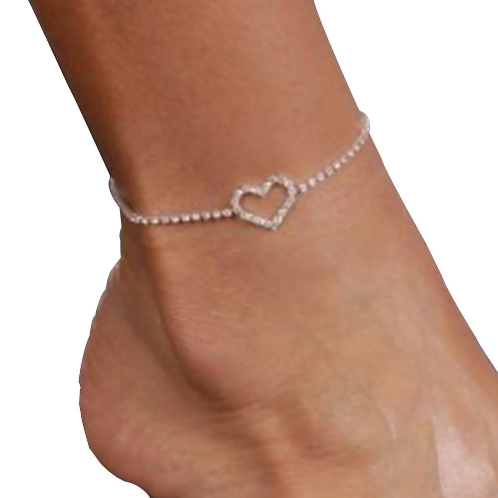 Ankle Bracelets Women Luxury Gold | Ankle Jewelry Rhinestones