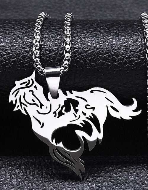 Load image into Gallery viewer, Stainless Steel Horse Head Unisex Pendant, Necklace, Ring, Key Chain
