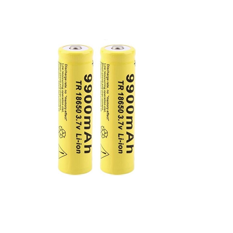 Rechargeable Battery 3.7V 18650 9900mAh Capacity Li-ion Rechargeable Battery For Flashlight Torch Battery+Charger