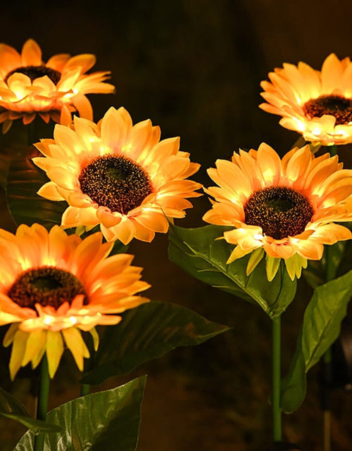 Load image into Gallery viewer, Solar sunflower garden LED lights
